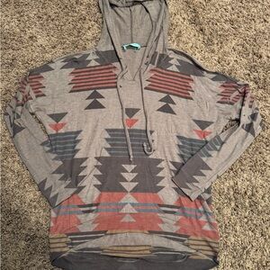 Filly Flair Multicolor Geometric Hoodie